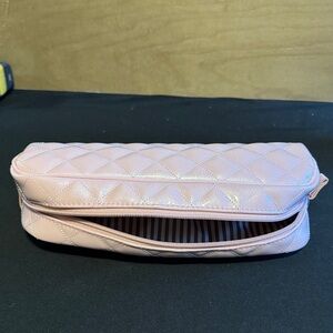 Quilted Pink Women's Cosmetic Pouch